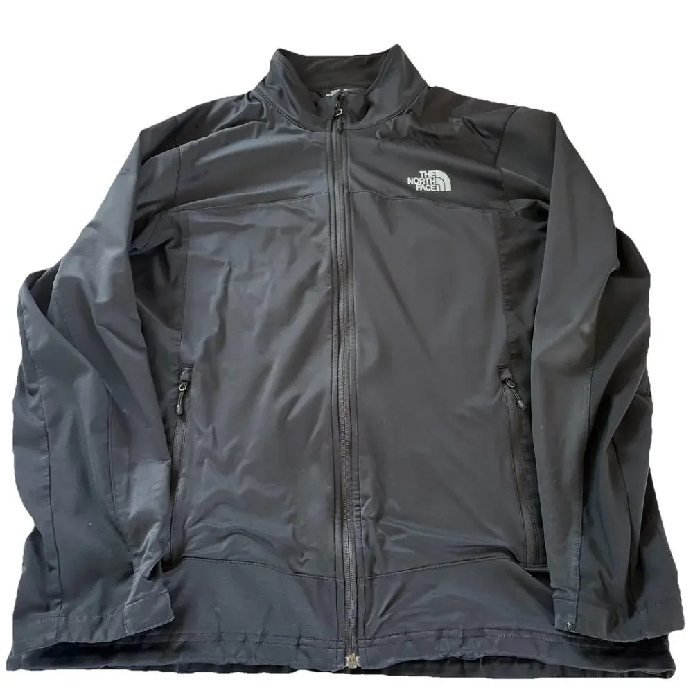 North Face Windstopper Jacket Men's XL Black Softshell Full Zip Outdoor NF00CVA5